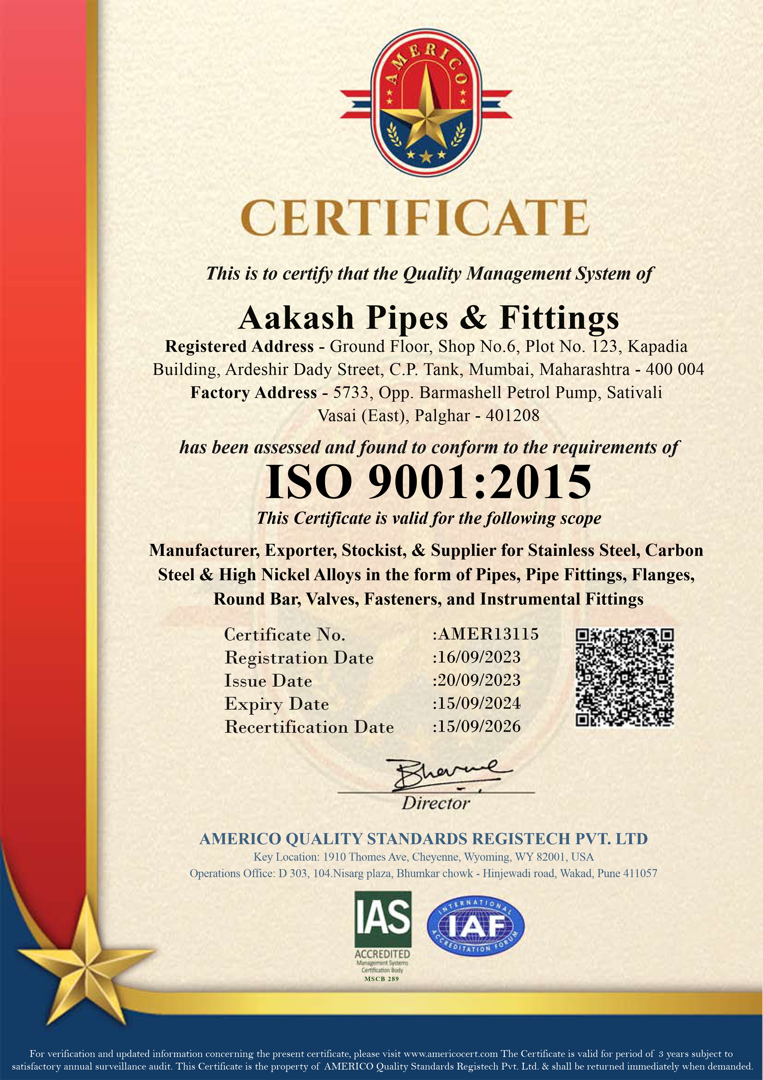 Americo-ISO 9001